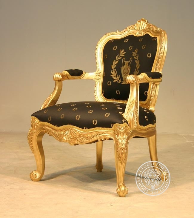 Louis XV Salon Arm Chair 946 thomas-george-gallery