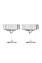 Modernism x Lara K. Crystal Champagne Coupe Glasses thomas-george-gallery