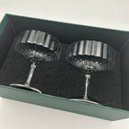 Modernism x Lara K. Crystal Champagne Coupe Glasses thomas-george-gallery