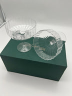 Modernism x Lara K. Crystal Champagne Coupe Glasses thomas-george-gallery