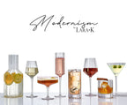 Modernism x Lara K. Crystal Champagne Coupe Glasses thomas-george-gallery