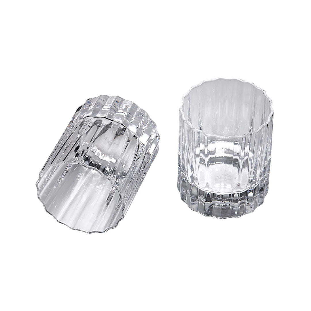 Modernism x Lara K. Crystal Wiskey Tumbler Glasses - Lowball thomas-george-gallery
