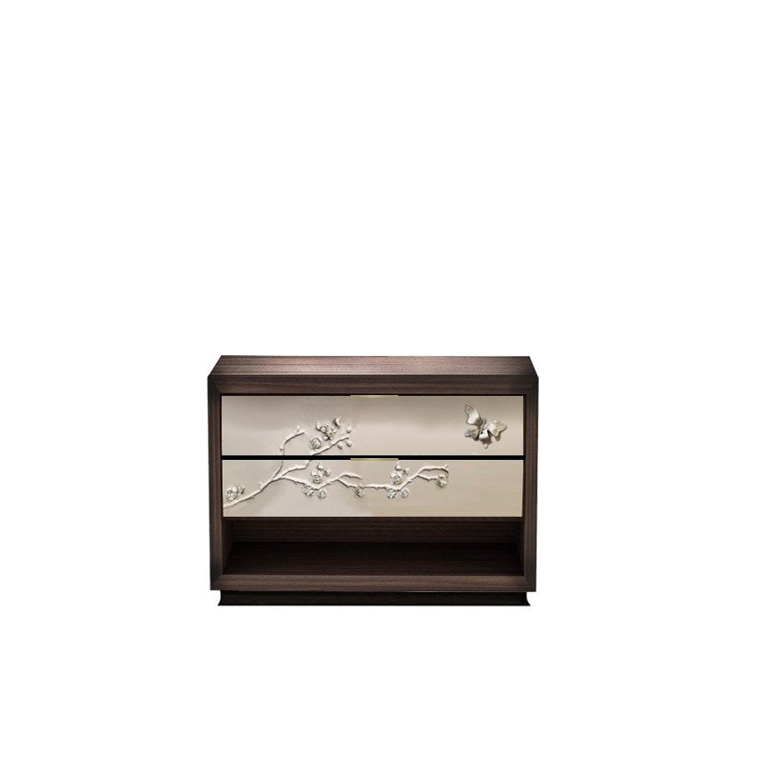 Nuovo 2-Drawer Chest with Blossom Leather thomas-george-gallery