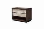 Nuovo 2-Drawer Chest with Blossom Leather