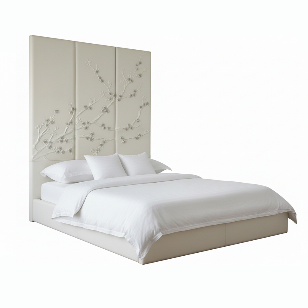 Nuovo Blossom Artisan  Leather Headboard