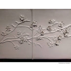 Nuovo Blossom Sculpted Leather Sleigh Bed thomas-george-gallery