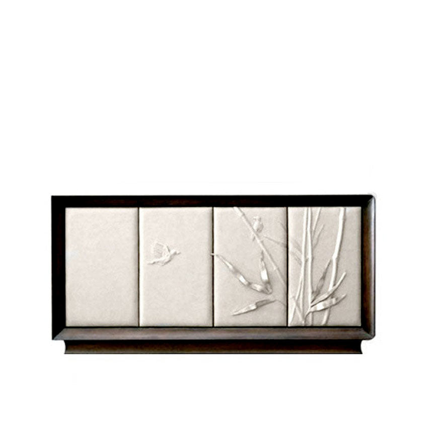 Nuovo Sideboard with Bamboo Design Artisan Leatherwork thomas-george-gallery