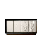Nuovo Sideboard with Bamboo Design Artisan Leatherwork thomas-george-gallery