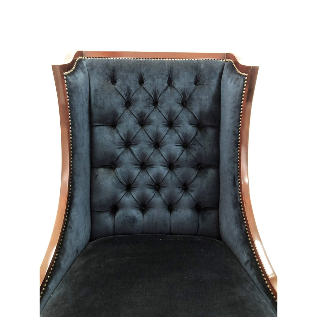 Nuovo Wing Chair with Acantha Sculpted Leather thomas-george-gallery