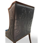 Nuovo Wing Chair with Acantha Sculpted Leather thomas-george-gallery