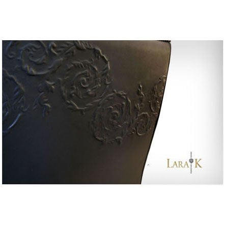 Nuovo Wing Chair with Acantha Sculpted Leather thomas-george-gallery