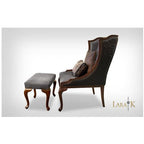 Nuovo Wing Chair with Acantha Sculpted Leather thomas-george-gallery