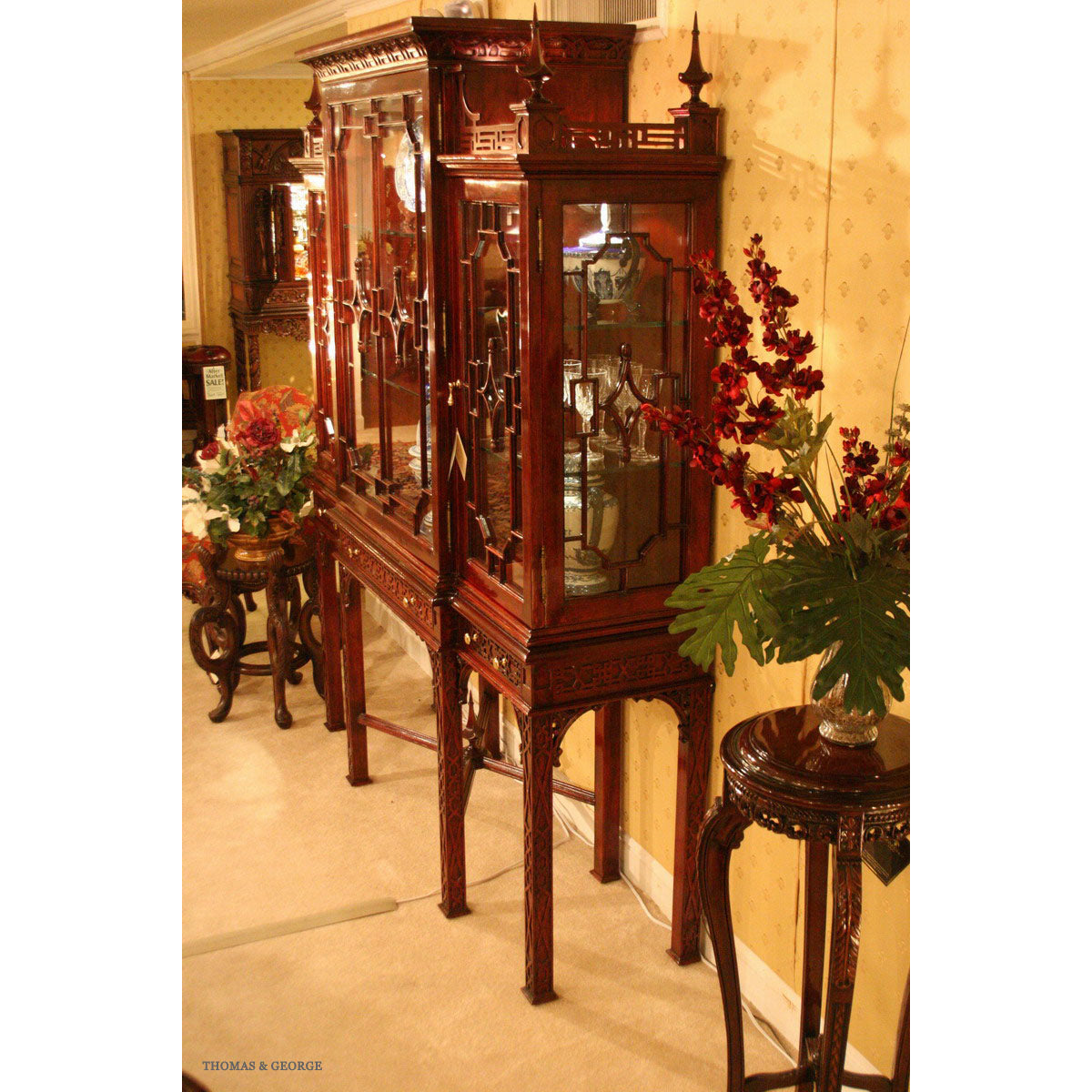Oriental 4-Door China Cabinet thomas-george-gallery