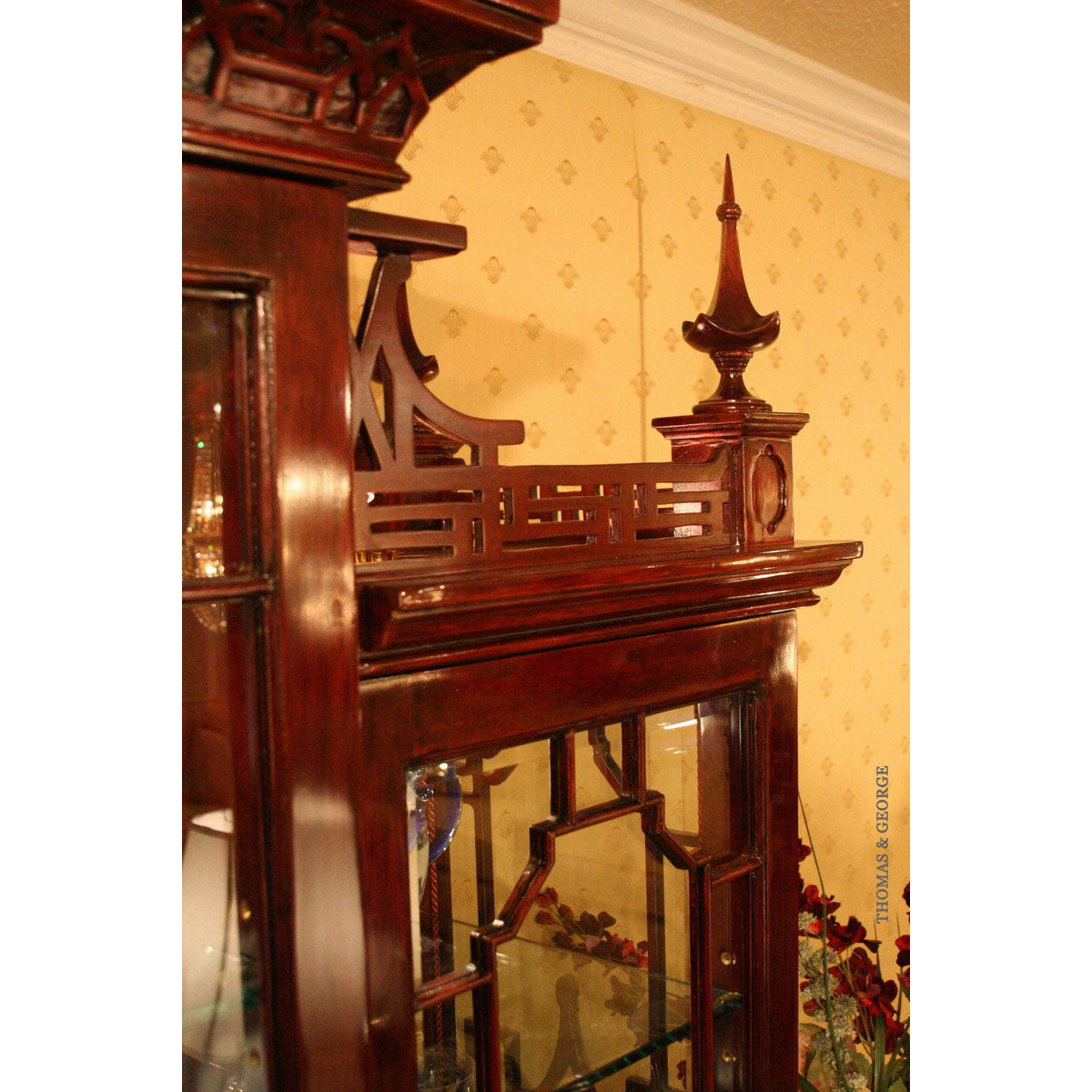 Oriental 4-Door China Cabinet thomas-george-gallery