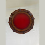 Georgian Pie Crust Wine Table with leather top