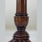 Georgian Pie Crust Wine Table with leather top