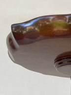 Georgian Pie Crust Wine Table with leather top