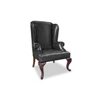 Queen Anne Plain Wing Chair (Front Cabriole)