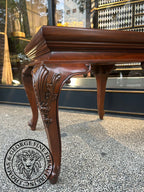 Queen Anne Rectangular Glass Top Coffee Table thomas-george-gallery