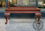 Queen Anne Rectangular Glass Top Coffee Table thomas-george-gallery