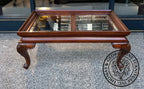 Queen Anne Rectangular Glass Top Coffee Table thomas-george-gallery