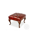 Queen Anne Tufted Ottoman | Center Table thomas-george-gallery