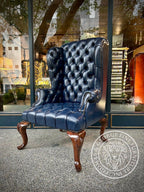 Queen Anne Tufted Wing Chair (Full Tufting-Full Cabriole)