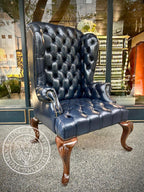 Queen Anne Tufted Wing Chair (Full Tufting-Full Cabriole)