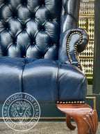 Queen Anne Tufted Wing Chair (Full Tufting-Full Cabriole)