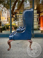 Queen Anne Tufted Wing Chair (Full Tufting-Full Cabriole)