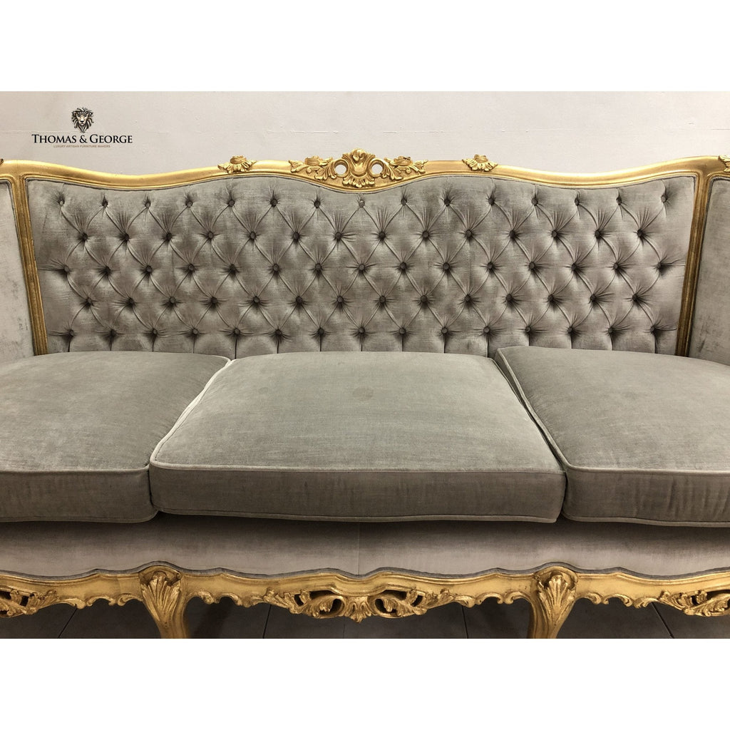 Radice Hand Carved 3 Seater-Sofa Gilded thomas-george-gallery