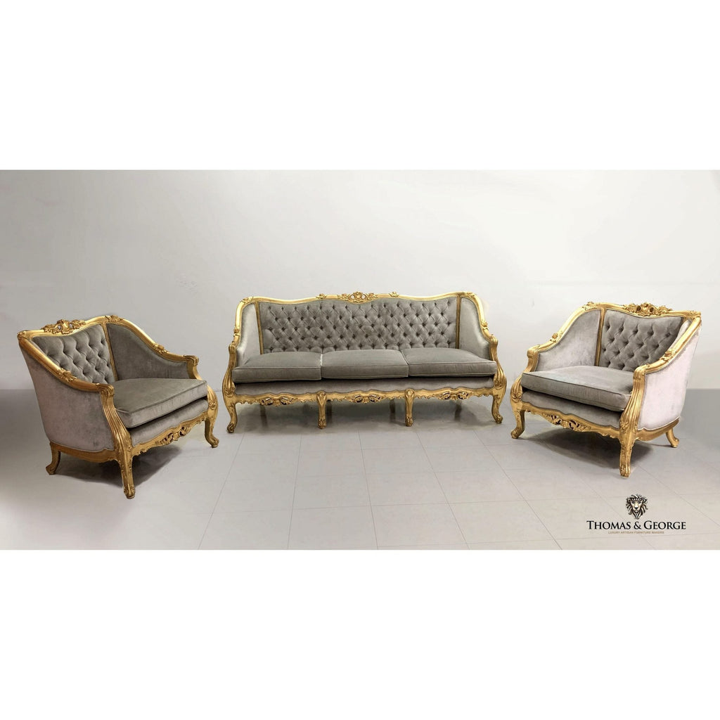 Radice Hand Carved 3 Seater-Sofa Gilded thomas-george-gallery