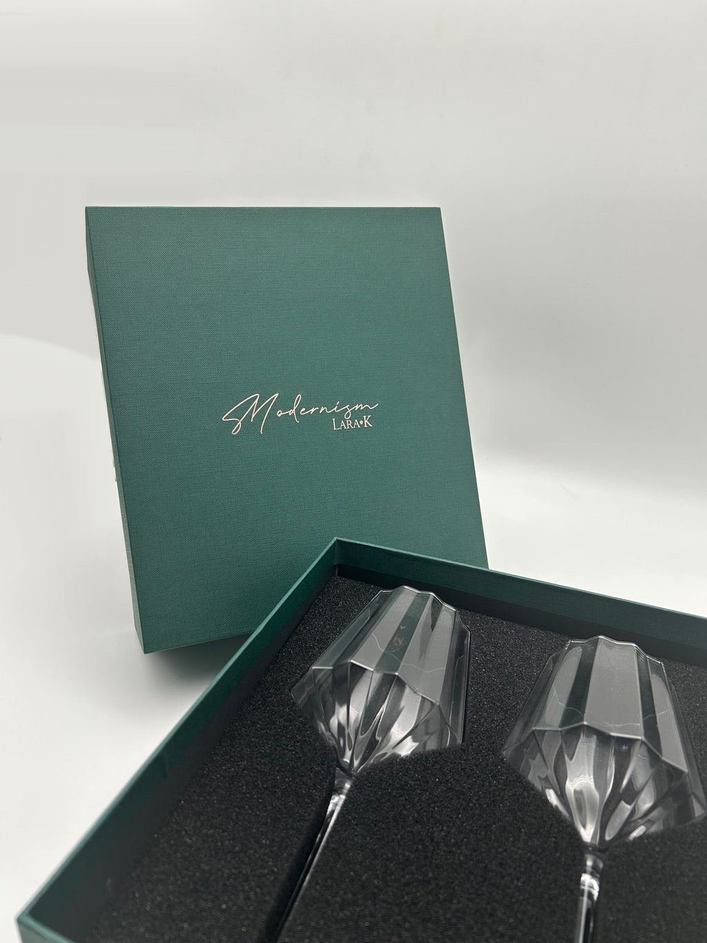 Modernism x Lara K. Crystal Red Wine | Water Glasses