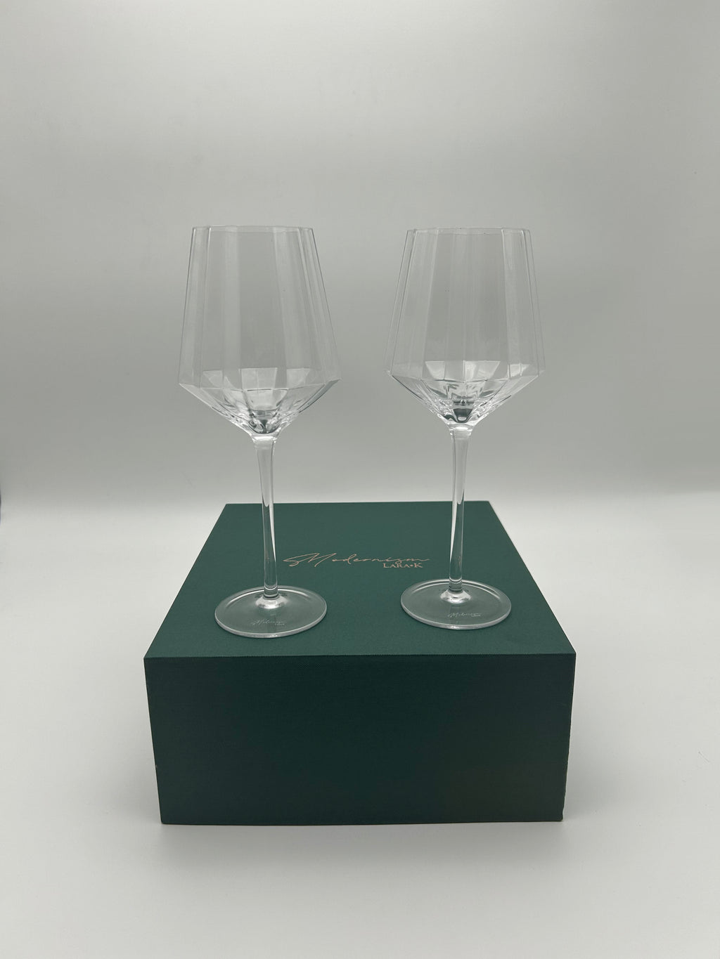 Modernism x Lara K. Crystal Red Wine | Water Glasses