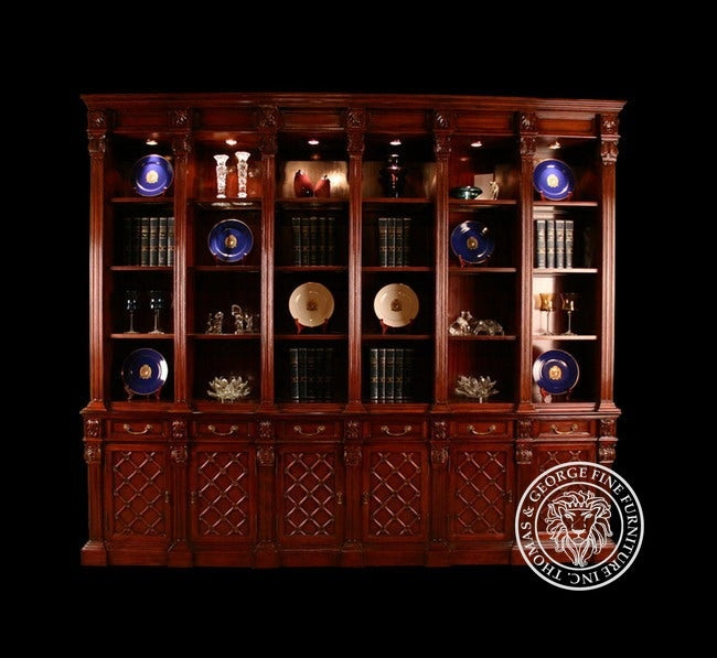 Regency Trellis Bookcase 6-Panel thomas-george-gallery