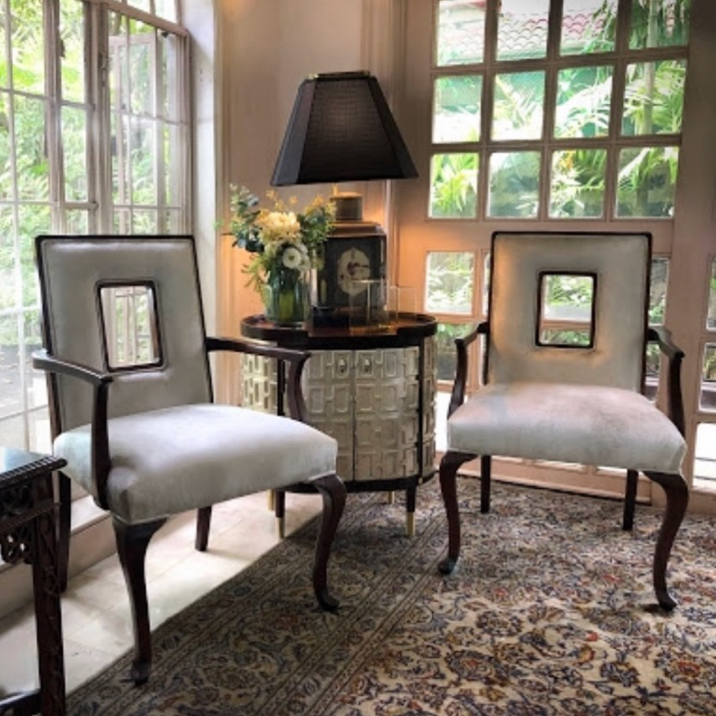 Intarsio Chair - Star Shell Inlay