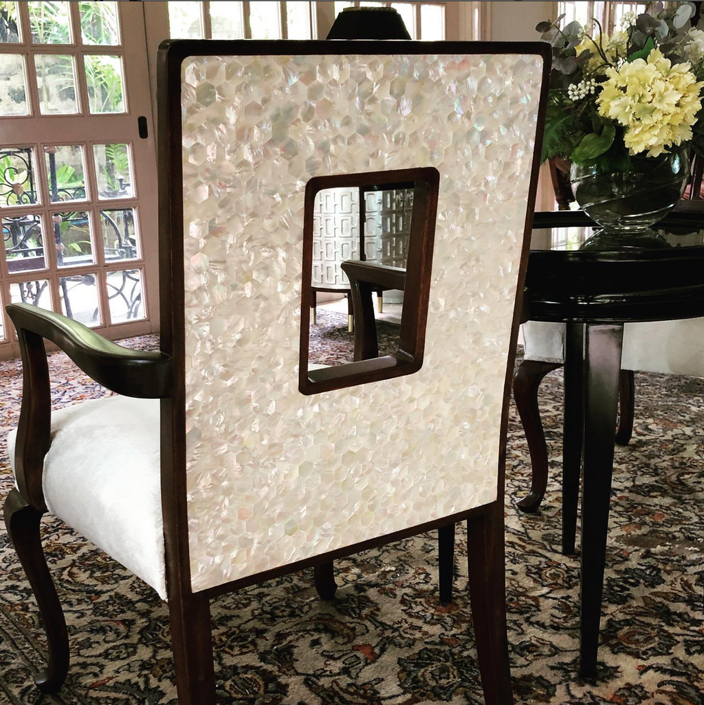 Intarsio Chair - Star Shell Inlay