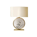 Sculpted Malabulak Blossom Leather & Gold Leaf Lamp Ivy thomas-george-gallery