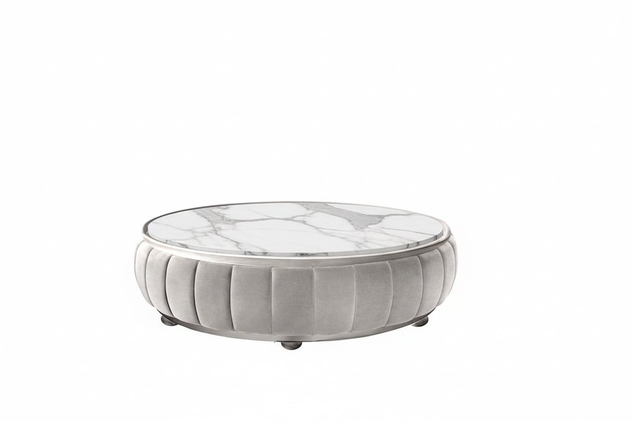 Squa Round Coffee Table Ottoman thomas-george-gallery
