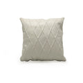 Trellis Sculpted Leather Cushion | Throw Pillow
