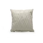 Trellis Sculpted Leather Cushion | Throw Pillow