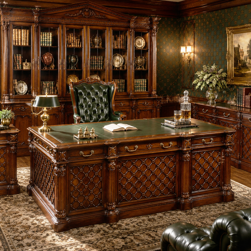 Regency Trellis Executive Office Desk (Medium)