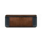 Uffi Executive Oval Desk with Trellis Leather Panels thomas-george-gallery