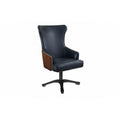 Uffi Executive Swivel Wing Chair with Quilted Leather