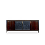 Uffi Focal Sideboard with Acantha Sculpted Leather & Brass Inlay thomas-george-gallery