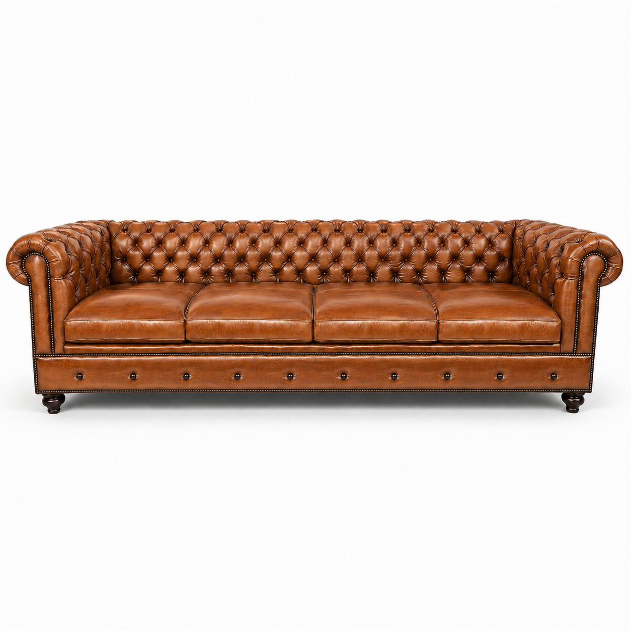 Classic Chesterfield 4-Seater Sofa (Fixed Loose Cushion)