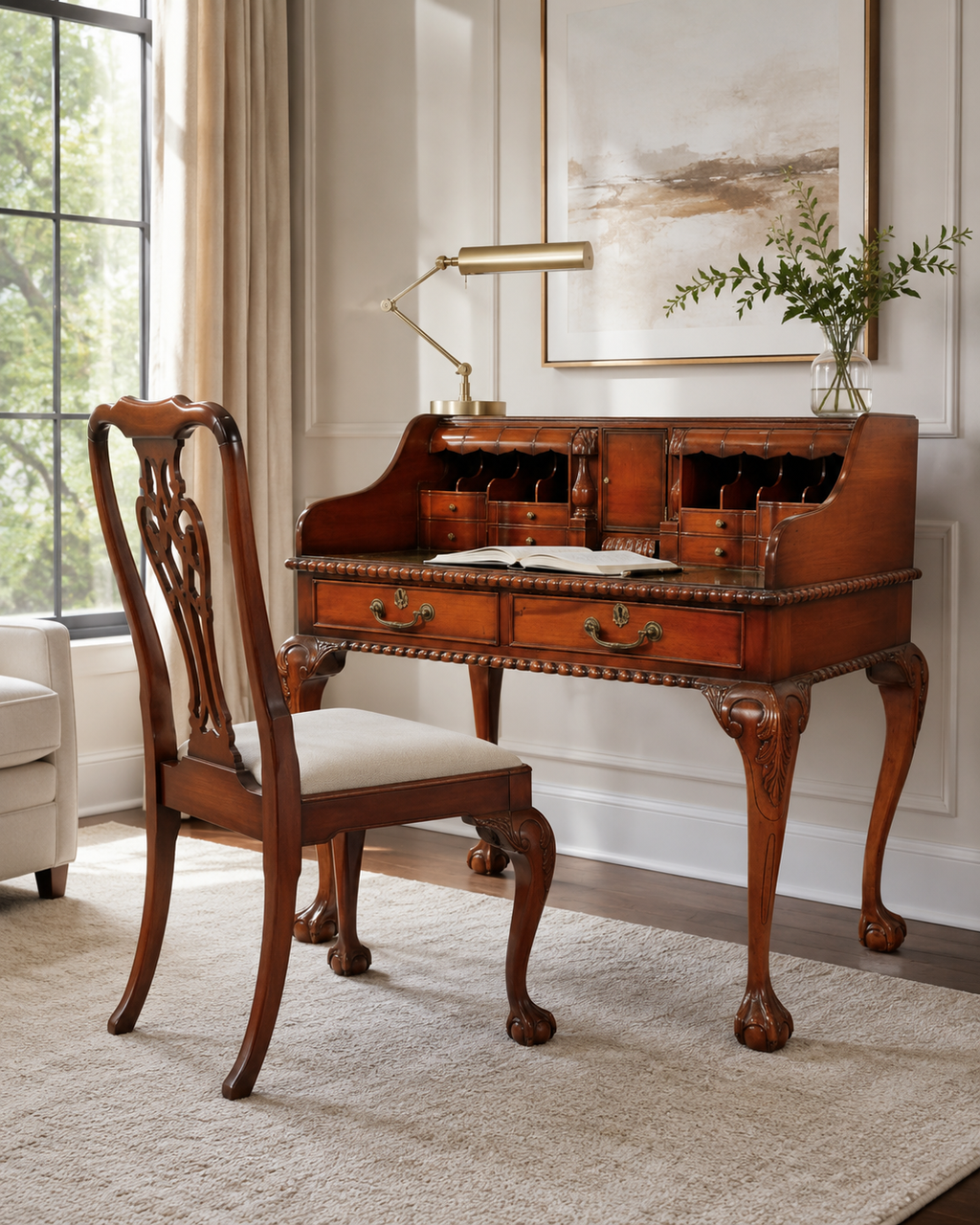 English Chippendale Escritoire