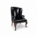 Queen Anne Plain Wing Chair (Front Cabriole)